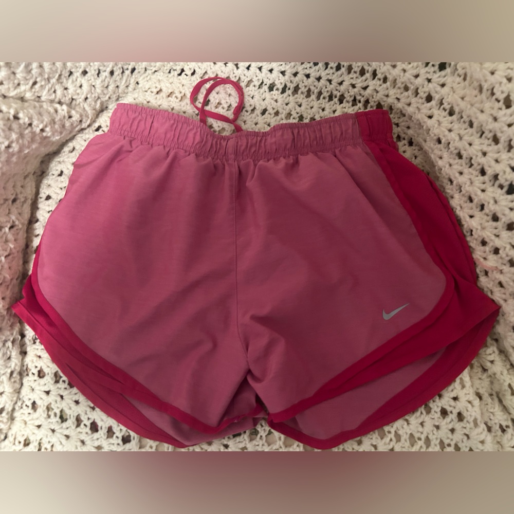 Nike Women's Athletic Shorts in Pink and Red